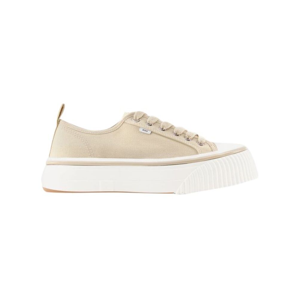 Low Top Ami 1980 Sneakers - AMI Paris - Cotton - Off White